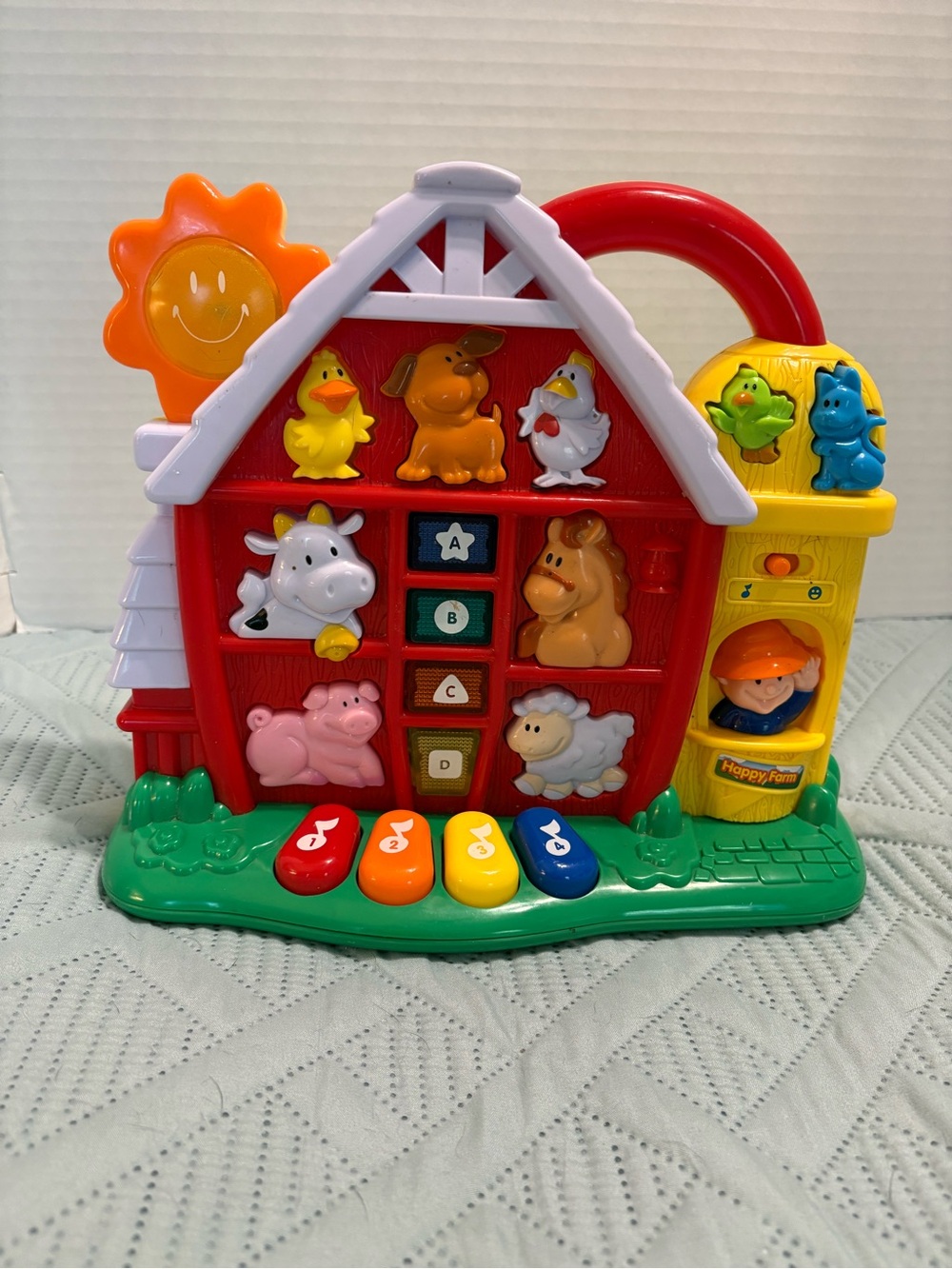 Navy Star Musical Talking Learning Farm Carry Along Toy with Animal Sounds